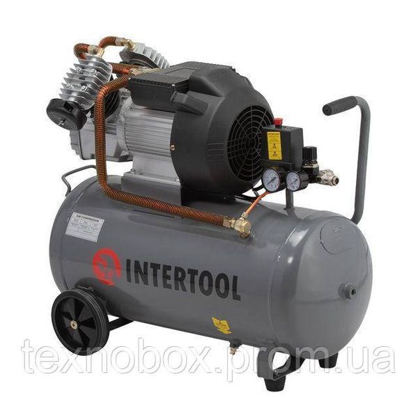 Компресор INTERTOOL PT-0007 50 л, 3,0 кВт, 220 В, 10 атм, 420 л/хв 2931034548 фото