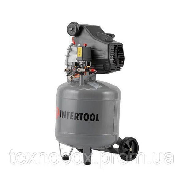Компресор INTERTOOL PT-0019, 50 л, вертикальний, 1,5 кВт, 220 В, 8 атм, 206 л/хв 2931037405 фото