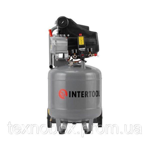 Компресор INTERTOOL PT-0019, 50 л, вертикальний, 1,5 кВт, 220 В, 8 атм, 206 л/хв 2931037405 фото