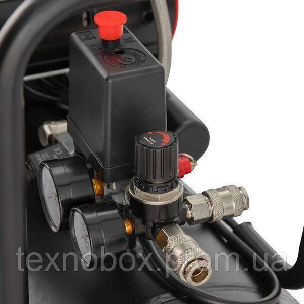 Компресор INTERTOOL PT-0039, 100 л, 3&times;1,5 кВт, 230 В, 8 атм, 600 л/хв, 1400 об/хв, безмасляний, 6 циліндрів 2931063111 фото